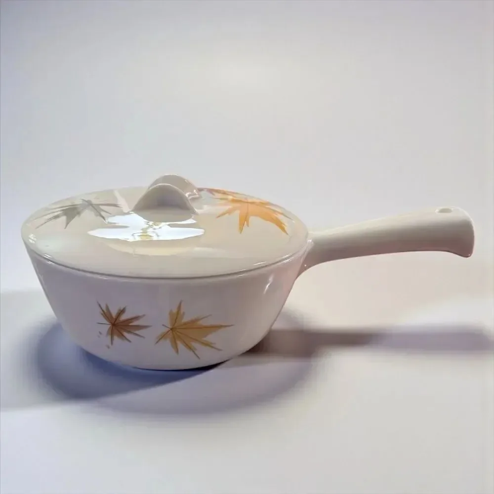 Iroquois China Ben Siebel Harvest Time Leaf Pattern Ceramic Pot